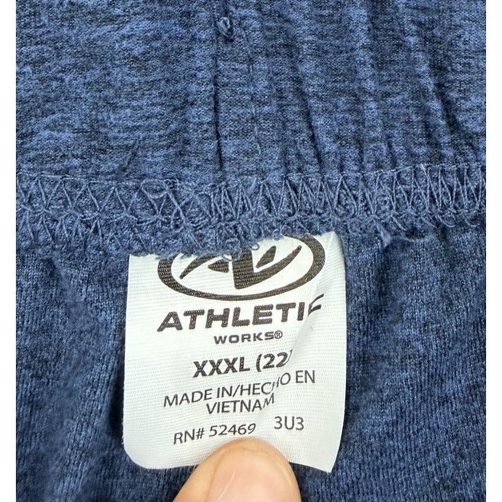 Athletic Works Women's Blue Athletic Lounge Shorts XXXL, Size 22 - Picture 3 of 7